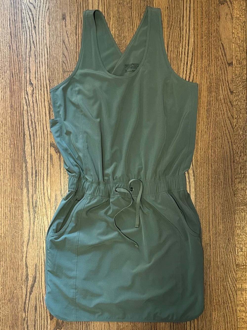 Patagonia Olive Green Sleeveless Active Dress Medium